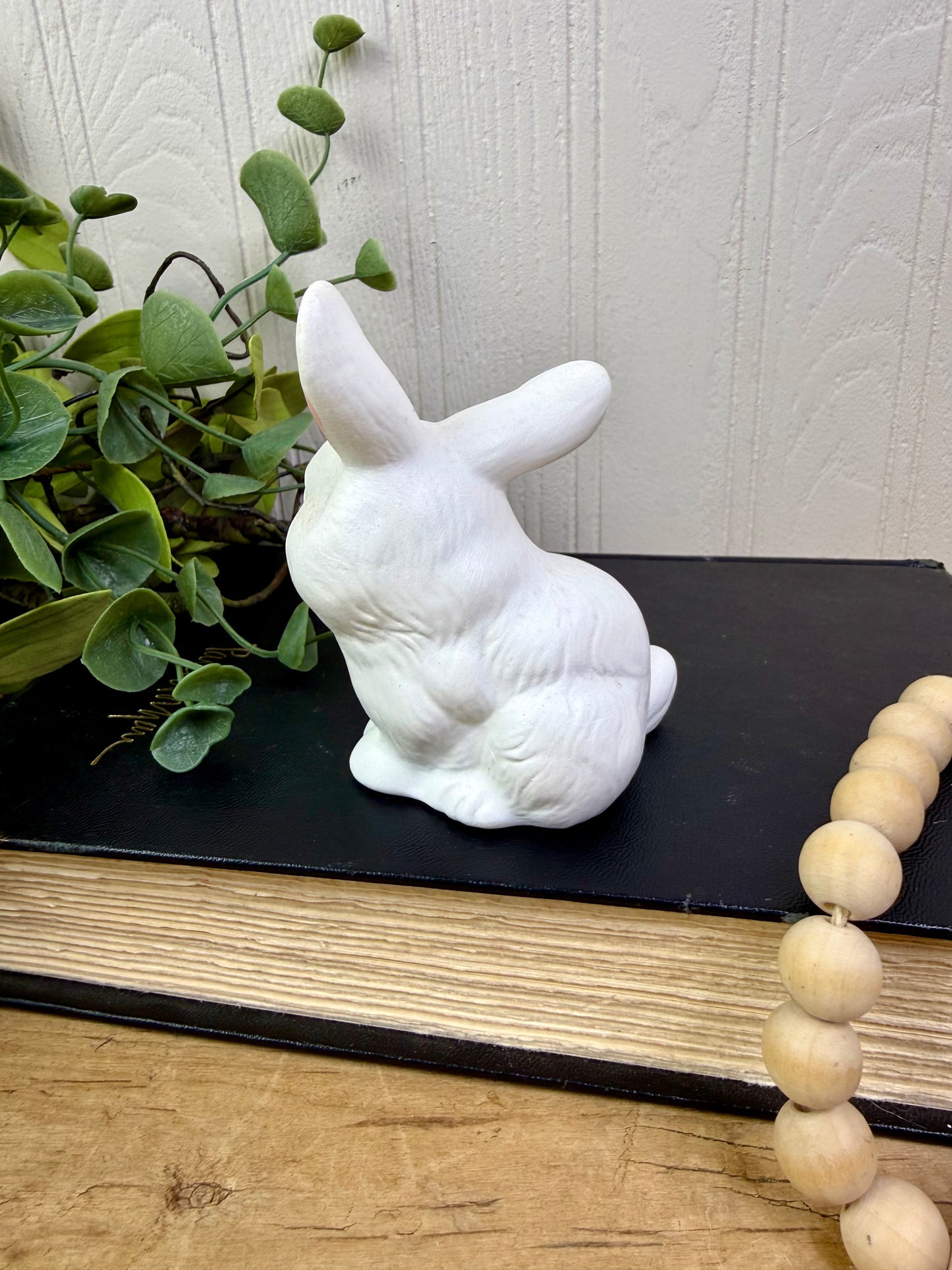 Vintage Mini Ceramic Bunny Figurine