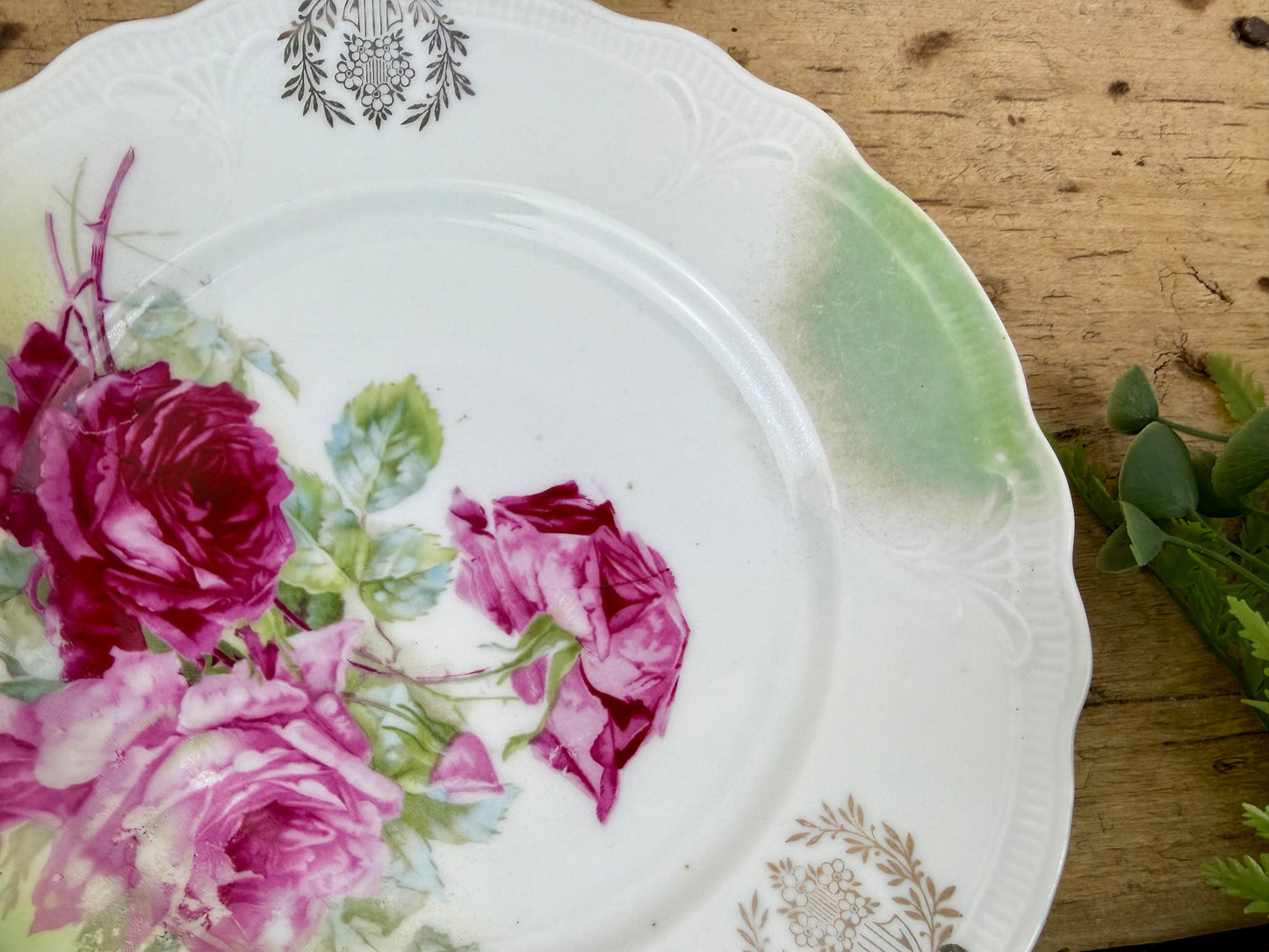 Antique C.T. Altwasser German Porcelain Plate