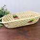 Vintage Woven Straw Catchall Basket