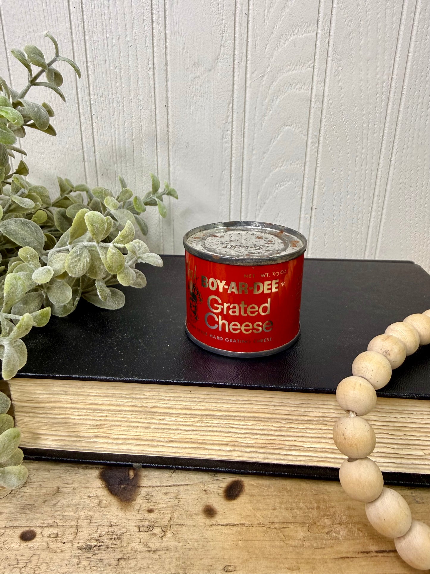 Vintage 1960s Chef Boy-Ar-Dee Grated Cheese Tin