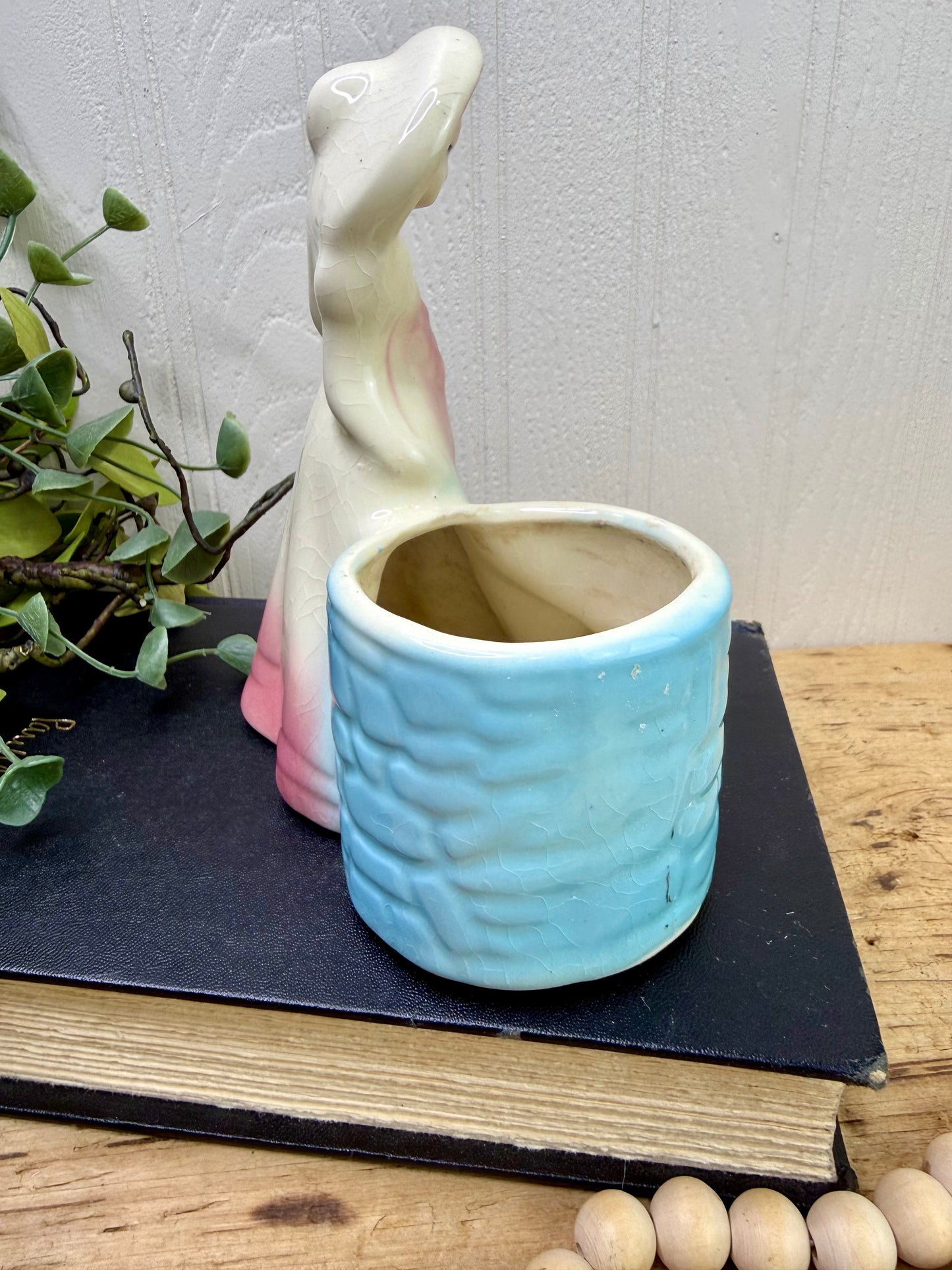 Vintage 1940’s Southern Belle with Wishing Well Planter