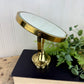 Vintage Double Sided Brass Tabletop Mirror