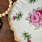 Vintage Japanese Porcelain Plate with Hand Painted Roses
