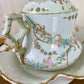 Antique Limoges French Porcelain Sugar Dish Set