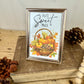 Handmade Fall Sweet Fall Art in Brass Frame