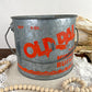 Vintage “Old Pal” Galvanized Minnow Bucket