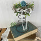 Handmade Rustic Bed Spring Nest with Blue Egg