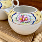 Vintage Nippon Hand Painted Porcelain Creamer & Sugar Dish Set