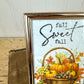 Handmade Fall Sweet Fall Art in Brass Frame