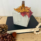 Handmade Reclaimed Wood Beige Block Pumpkin