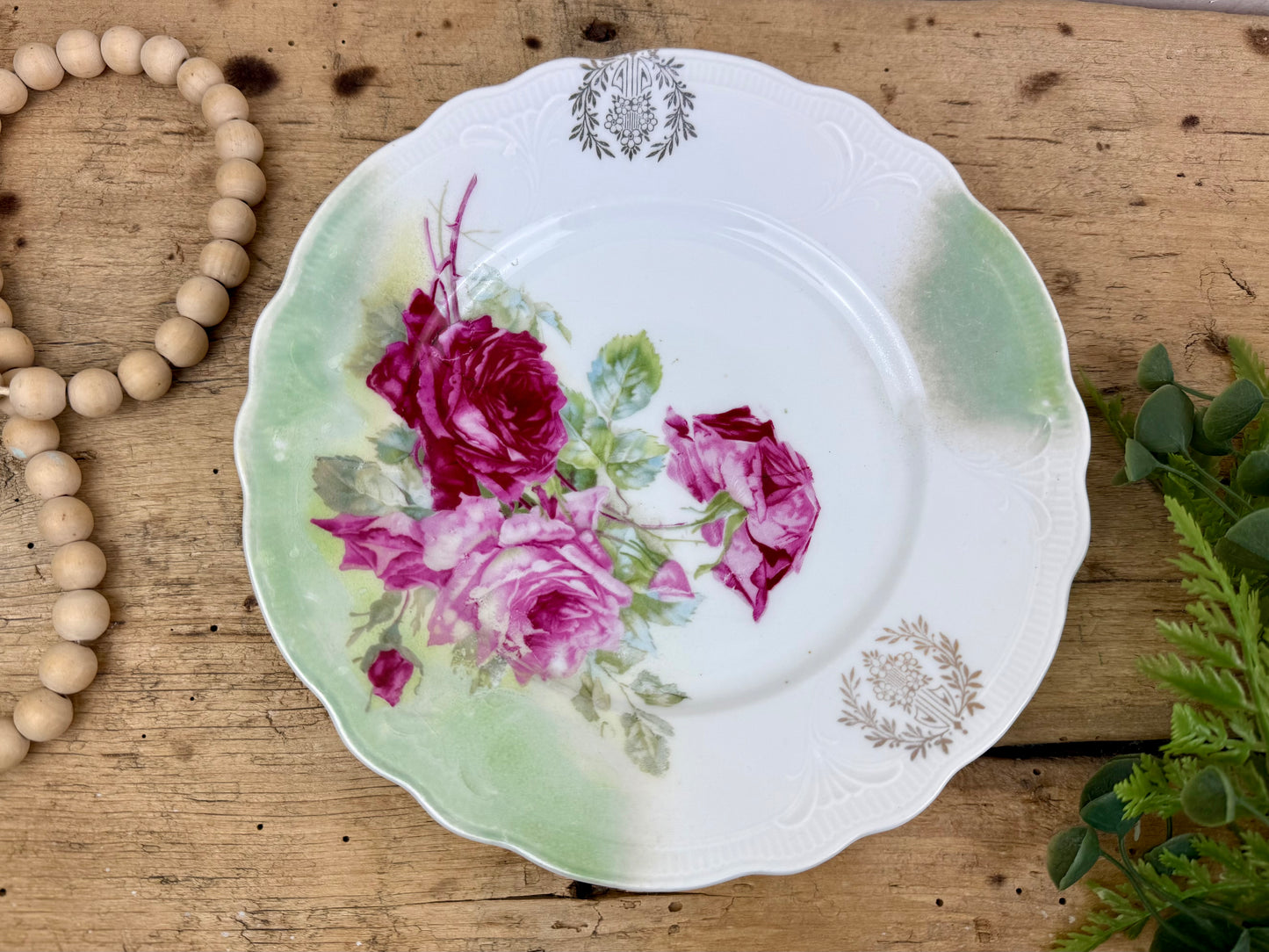 Antique C.T. Altwasser German Porcelain Plate