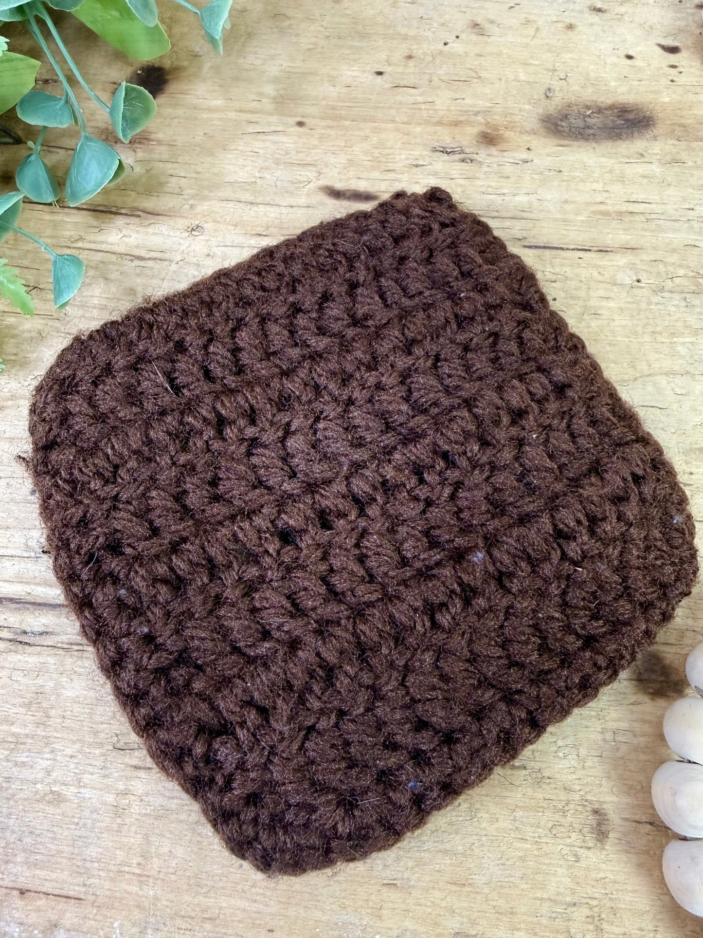 Vintage Crocheted Granny Square Potholder