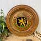 Vintage Hand-Painted Wooden Souvenir Plate from Heidelberg Germany