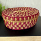 Vintage Miniature Seagrass Basket with Lid