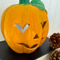 Vintage Ceramic Pumpkin Candle Lantern