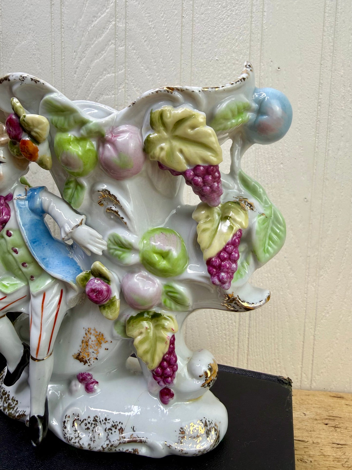 Vintage 1950’s Japanese Porcelain Figural Vase