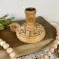 Vintage Handmade Wooden Candle Holder