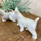 Vintage Porcelain Miniature Scottie Dog Set