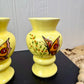 Vintage Ceramic Mini Vase Set with Hand Painted Butterflies