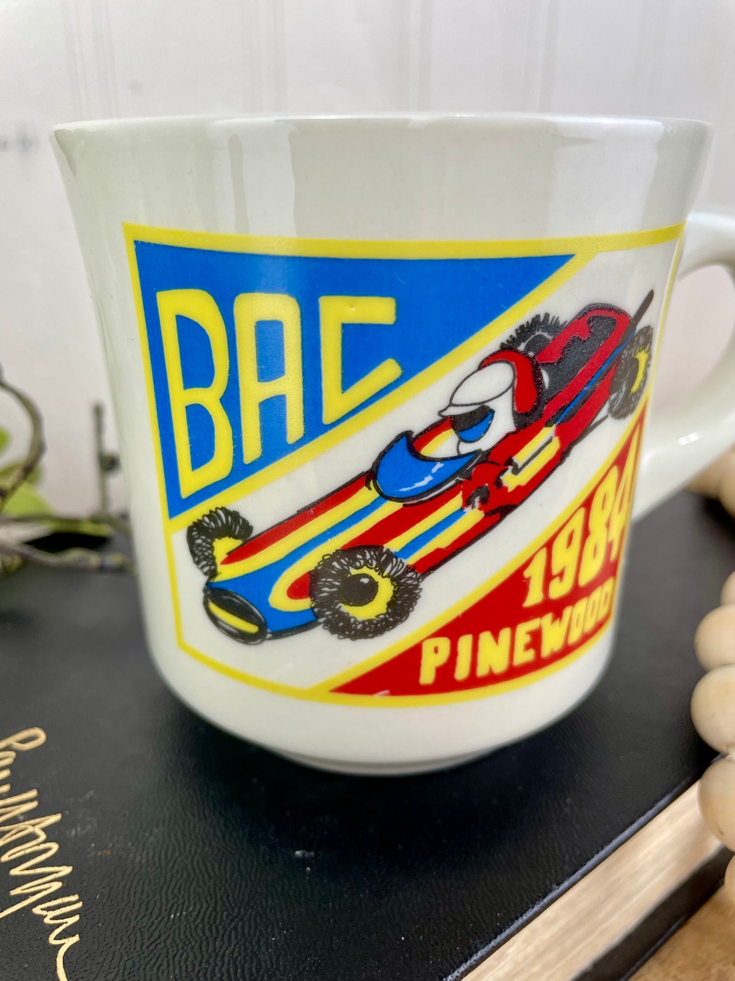 Vintage 1983 Boy Scouts Pinewood Derby Boy Scouts Stoneware Mug