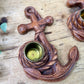 Vintage Syroco Wood Anchor Candle Holders