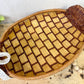 Vintage Wicker Duck Basket with Lace Bow