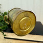 Vintage Brass Milk Can Vase