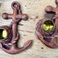 Vintage Syroco Wood Anchor Candle Holders