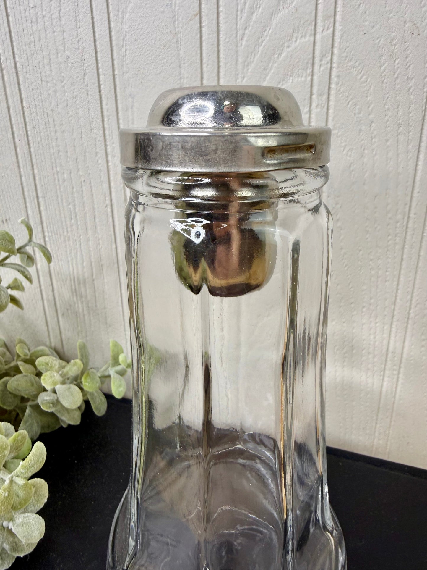 Vintage Spengler-Loomis Glass Sugar Dispenser