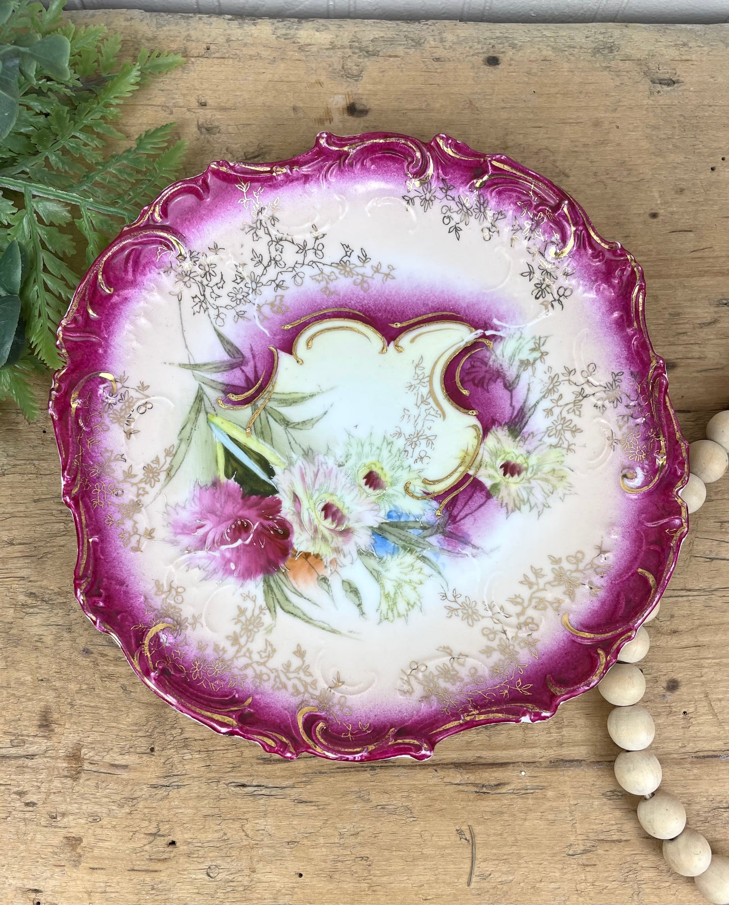 Antique Hand Painted Porcelain Plate from 1890’s