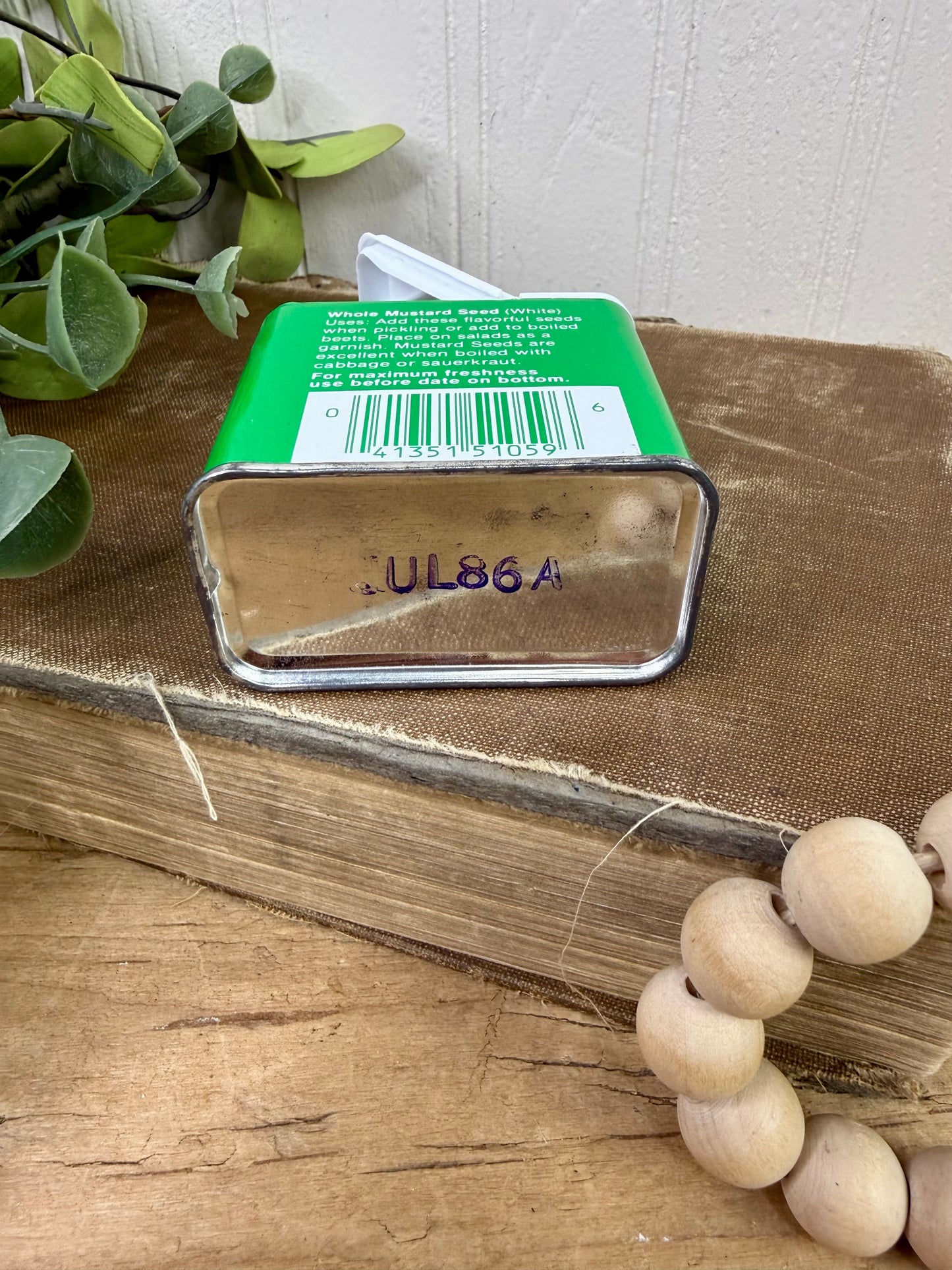 Vintage Tone's Whole Mustard Seed Tin