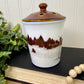 Vintage Amway Milk Glass Potpourri Jar