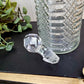 Vintage Diamond Patterned Crystal Decanter