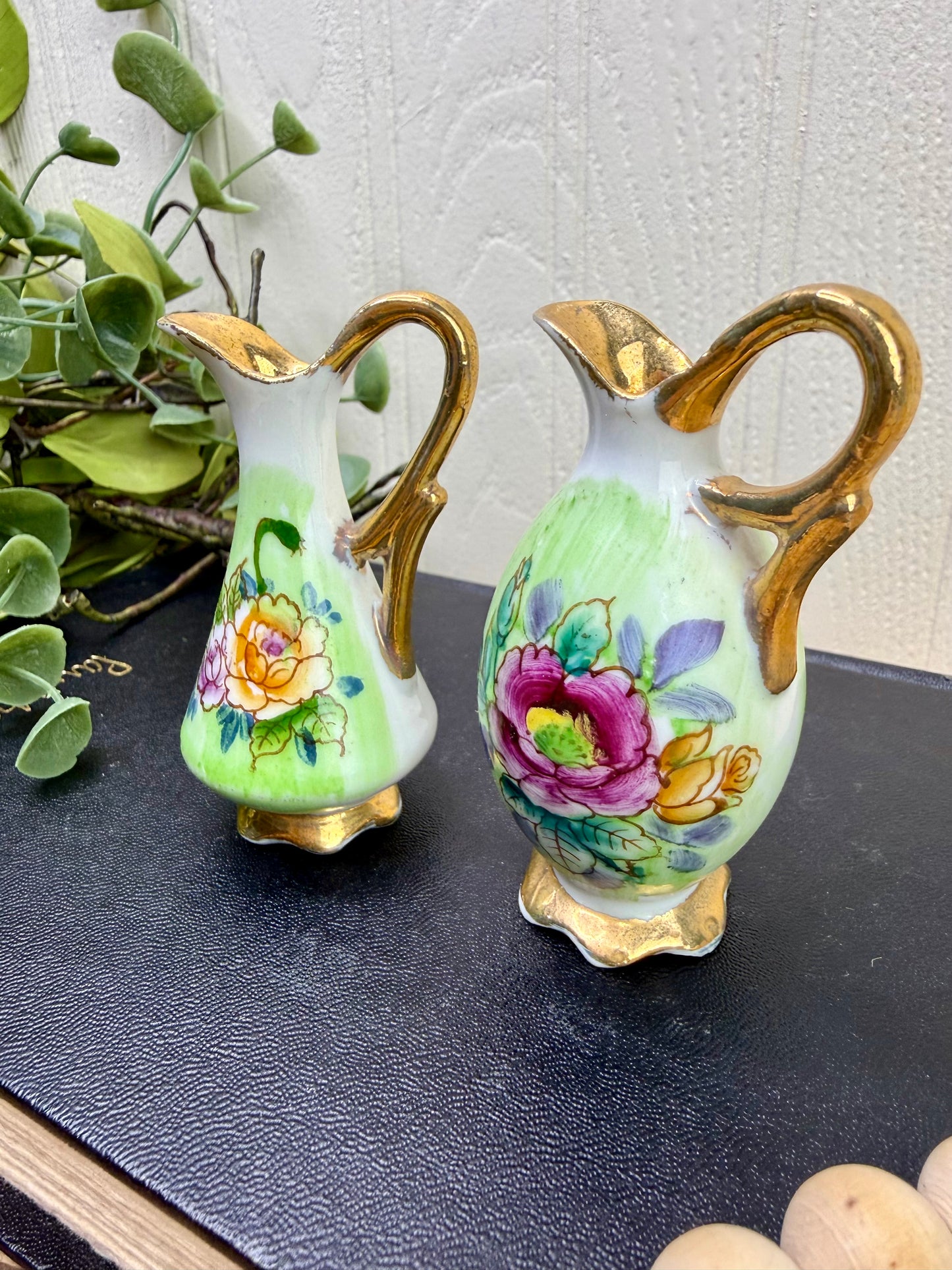 Vintage Ucagco Miniature PorcelainPitcher Set