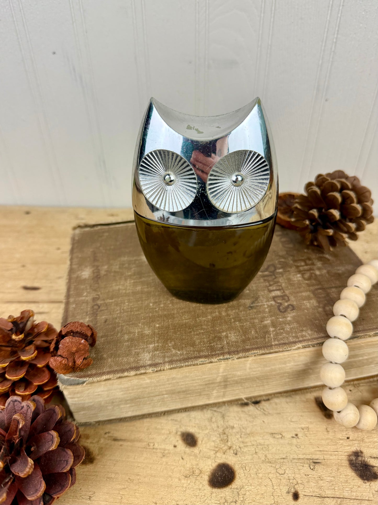 Vintage Mid-Century Avon Owl Aftershave Bottle