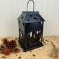Metal Candle Lantern with Skulls and Bats