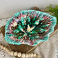 Vintage Majolica Pottery Leaf Tray