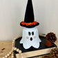 Handmade Light Shade Ghost with Black Hat