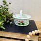 Vintage Handmade Ceramic Basket Figurine
