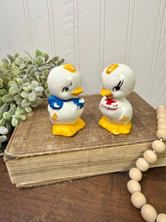 Vintage 1940’s American Bisque Duck Salt & Pepper Shaker