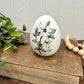 Vintage Hand Painted Large Porcelain Egg