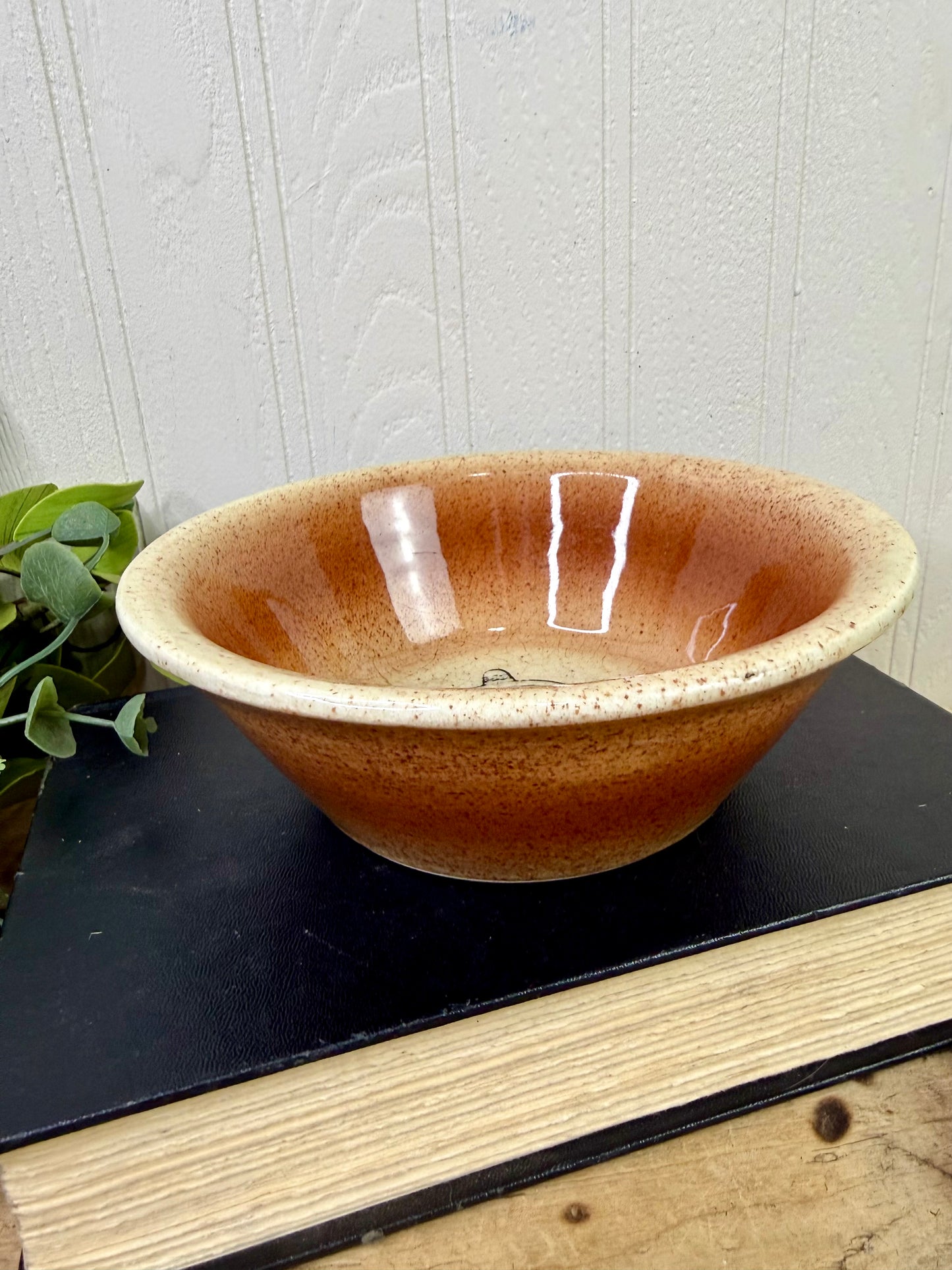 Vintage Mid-Century Oven Proof Stoneware Bowl-A