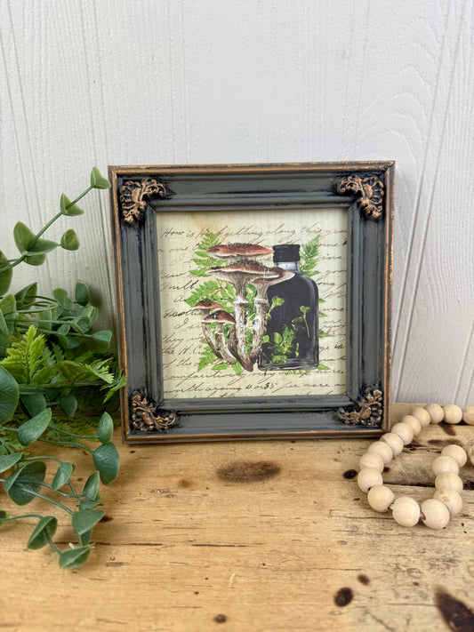 Handmade Upcycled ApothecaryWall Art