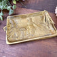 Vintage 1945 Solid Brass Belgian Trinket Tray