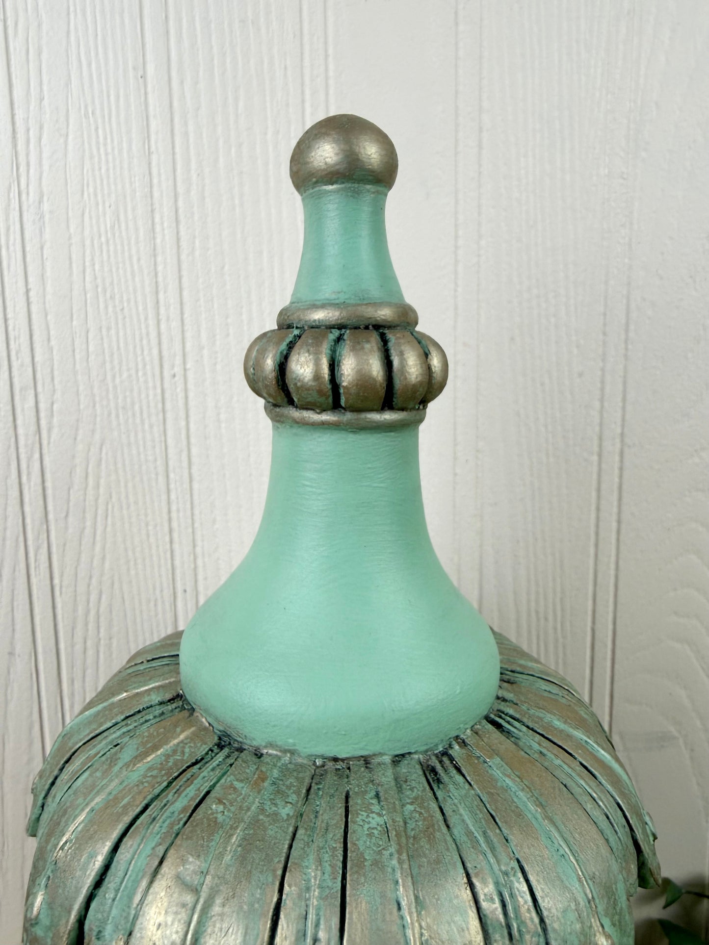 Upcycled Hand Painted Decorative Finial