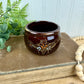 Vintage Japanese Moriage Redware Hand Painted Bowl
