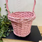 Vintage Pink Spring Basket