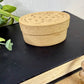 Vintage Handmade Latvian Leather Trinket Box