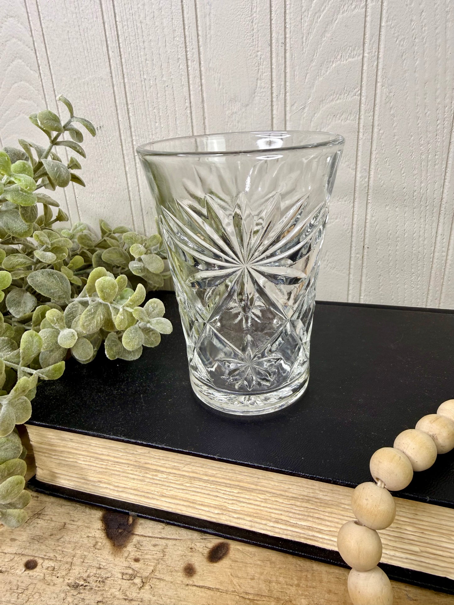 Vintage Anchor Hocking Prescut Juice Glass