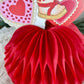 Vintage Valentine’s Cupid Honeycomb Tissue Paper Centerpieces